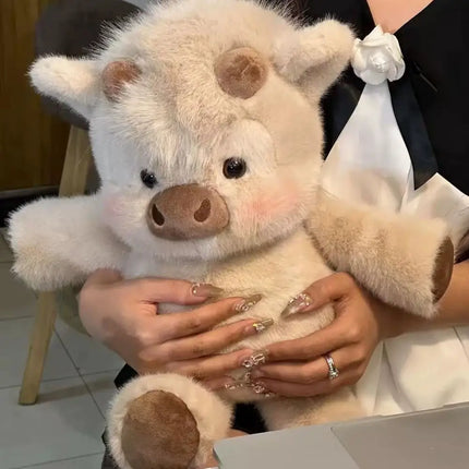Animal Plush Toy Soft Calf Pig Stuffed Cute Animated Toy Pig Running Stuffed Gift Pillow Animal