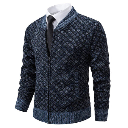 LEGIBLE 2025 Men's Sweaters Autumn Winter Wool Zipper Cardigan Sweaters Man Casual Knitwear Sweatercoat Male