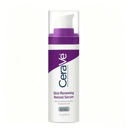 CeraVe Retinol Face Serum, Hyaluronic Acid Niacinamide Formula, Daily Facial Skin Care Essence, 1 Oz