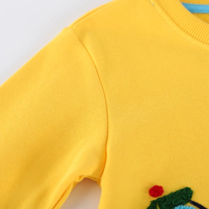 Little maven Kids Clothes Cartoon Excavator Embroidery Boys Sweatshirts Autumn Spring Baby Boys Costumes for Children's Clothing