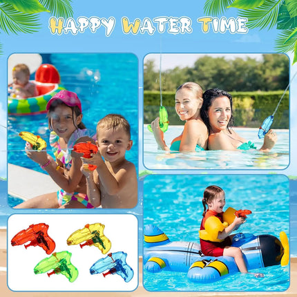 24-100Pcs Mini Water Gun for Kids Colorful Blaster Squirt Pistol Small Fun Water Gun Bulk for Outdoor Beach Game Summer Swimming