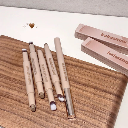 Highlighting & Bronzer Stick: Long Lasting Corrector with Brush, Brightening Concealer Pen, Nose Shadow, and Contouring Cosmetic