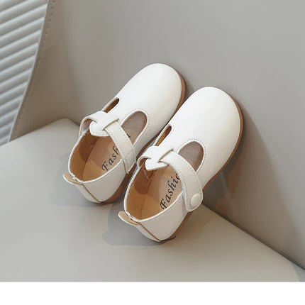 Toddlers Girls Leather Shoes Princess Sweet Simple Classic Kids Leather Flats for Medium Girl Children Dress Shoes for Wedding