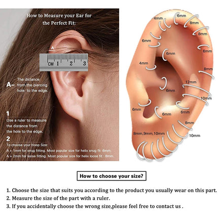 5PCS G23 Titanium Nose Piercing Implant Grade 12G 14G 16G 18G 20G Clicker Diaphragm Tragus Piercing Sexy Body Jewelry Wholesale