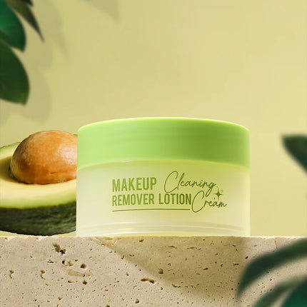 Avocado Makeup Remover Cream for Deep Cleansing, Gentle Moisturizing, Eye, Lip, and Face Makeup Removal