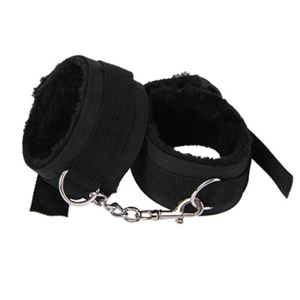 Adjustable Plush Handcuffs & Ankle Cuff Bracelet - Women Cosplay Fetish Adult Game Sexy Toys Accessories