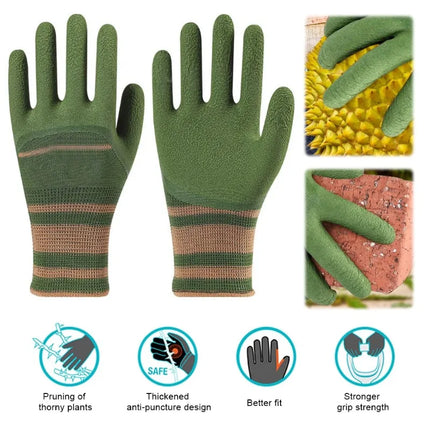 1/2 Pair of Gardening Gloves Stab-proof Wear-resistant Unisex Garden Gloves Cactus Rose and Blackberry Safe Planting Tool