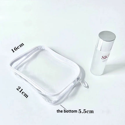 20Custom Waterproof Storage Bag Portable Cosmetic Pvc Bag  Handbag Toiletry Bag Minimalist Transparent Makeup Bag Travel Washbag