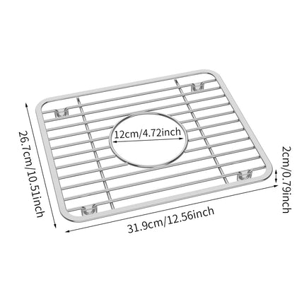 New Stainless Steel Sink Drainer Rack Multifunctional Kitchen Fruit Vegetable Dish Drying Rack Kitchen Sink Protector Grid