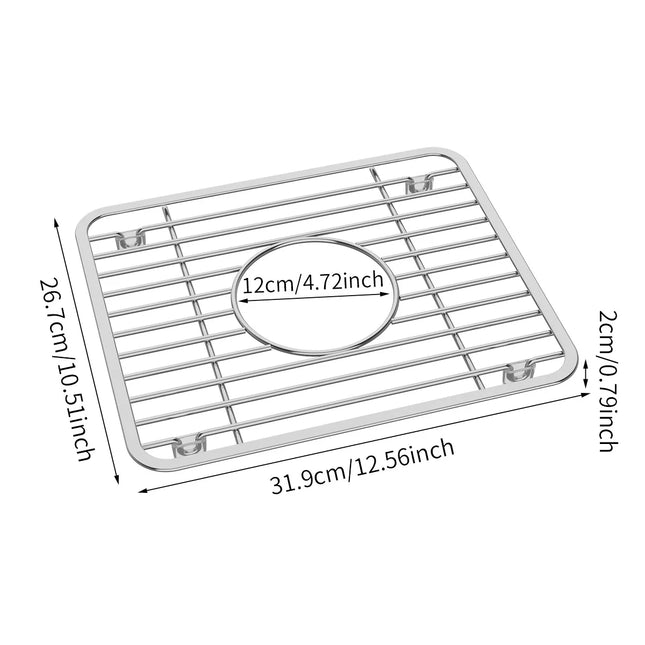New Stainless Steel Sink Drainer Rack Multifunctional Kitchen Fruit Vegetable Dish Drying Rack Kitchen Sink Protector Grid