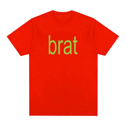Charli Xcx with Special Guest Shygirl T-Shirts Brat Album Vintage T shirt Men/Women Clothing Aesthetic Cotton T-shirt Streetwear