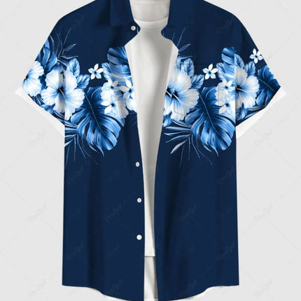 Summer Plus Size Men's Shirt 3D Prints Hawaiian Shirts Button Up Beach Vacation Shirts Short Sleeve Shirts Casual Shirts For Men