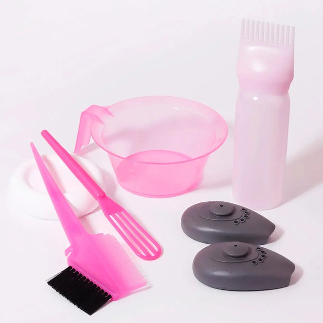 6-piece professional salon hair dye set - hair salon tools, suitable for home hairdressing and salons, especially for real hair wigs