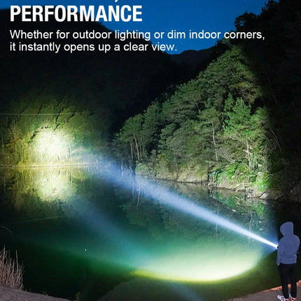 Ultra Bright LED Flashlight New Infrared Rechargeable Waterproof Torch with Pen Clip Magnetic Outdoor Camping Emergency Lanterna