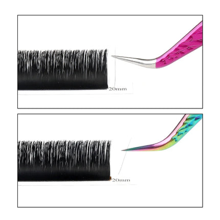 Fadvan Eyelash Extension Tweezer Lash High Precision Superhard Stainless Steel Eyelash Eyebrow Tweezers Makeup Tools