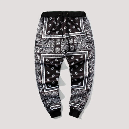 Polyester Bandana Paisley Pant Jogger Men Women Sweatpants Tracksuit Harajuku Trousers Spring Hip Hop StreetwearA1