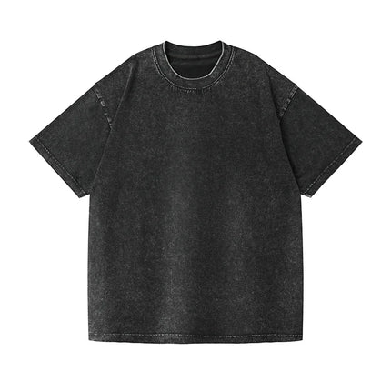 350gsm Men's Washed Vintage T-Shirts Street Hip Hop Retro Punk T Shirt men Harajuku Casual Cotton Short Sleeve Acid Wash Tops
