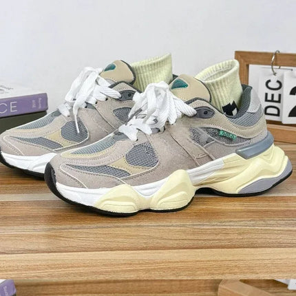New 9060 retro durable sports shoes, height increasing, casual, breathable running shoes, men's and women's board shoes