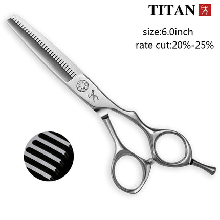 Titan Hairdressing Scissors Barber Tools for Hair Professional Thinning Shears VG10 Steel 6.0 Inch