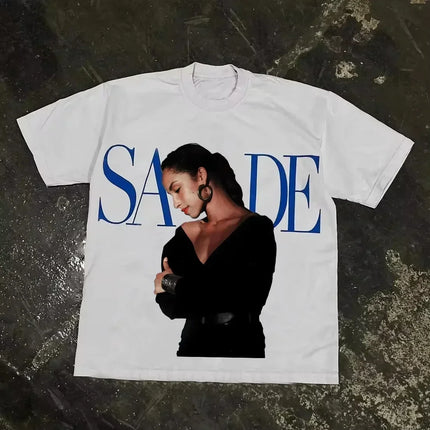 Rapper Frank Retro Graphic T Shirt Men's Hip Hop Ocean Album Clothing T-Shirts Y2k Unisex Blond Fashion Oversized Cotton T-shirt