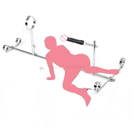 Upgrade New Lock Screw Dog Training Kneeling Metal Stand Frame Sex Position Asist Chair Furniture Sex Toys for Couples Flirting
