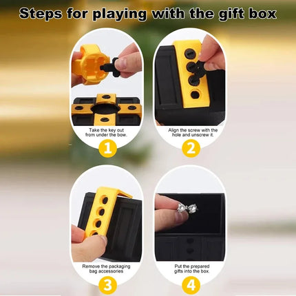 Middle Finger Prank Gift Box, DIY Surprise Pop-Up Toy with Screws, Annoying Present for Adults, Viral Tiktok Gag Gift for Friend
