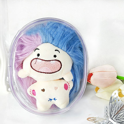 2023 Plush Doll Storage Pouch Transparent Mystery Box Storage Fashion Thicken Keychain Bag Classic Cute Doll Bag Keychain Wallet