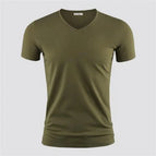 Army green V-neck / XL / China Mainland