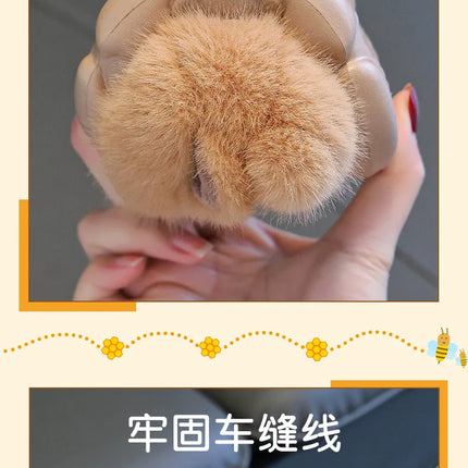 Capybara Winter Children'S Cotton Slippers For Boys And Girls Warm Plush Parent-Child Cotton House Slippers Shoes Gifts