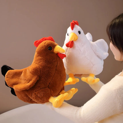 30/40CM Cute Big Rooster Stuffed Plush Toy Children's Sleeping Doll Children's Christmas Gift Pet Decoration