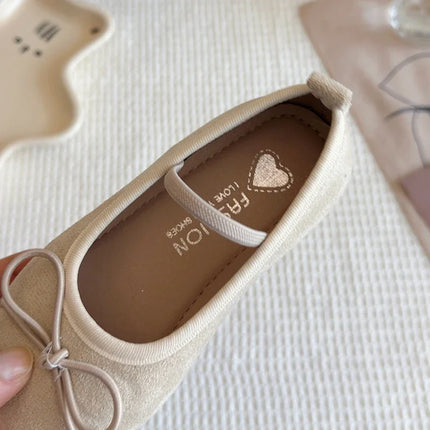 Kids Ballet Flats for Girls with Cute Bowtie and Colorful Options Non-Slip Soft Sole Toddler Dance Practice Flats Elegant spring