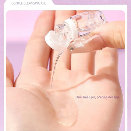 Mingxizhi Cleansing Oil - Gentle Deep Cleansing for Eyes, Lips, and Face, Single-Use Portable,A must-have makeup remover for tra
