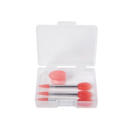 Silicone Lip Balms Lip Mask Brush With Sucker Dust Cover Makeup Brushes Lip Film Brush Anti-lost Dust Cover