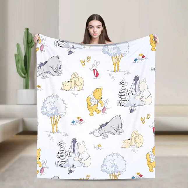 W-Winnies the P-Pooh Blanket Quality Comfortable  Throw Blanket Spring Travel Car Sofa Home Novelty Bedspread