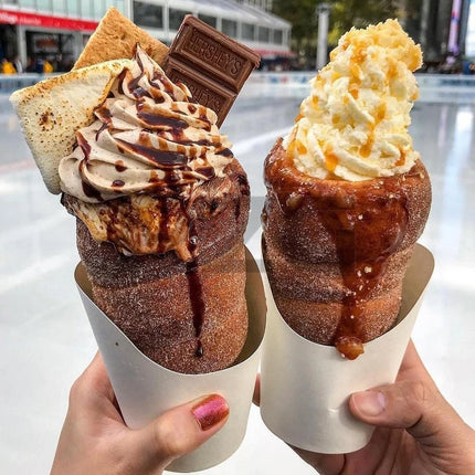8 Pieces Per Batch of Commercial Kurtos Kalacs Ice Cream Cones Maker Chimney Cake Rolls Grill Oven Machine
