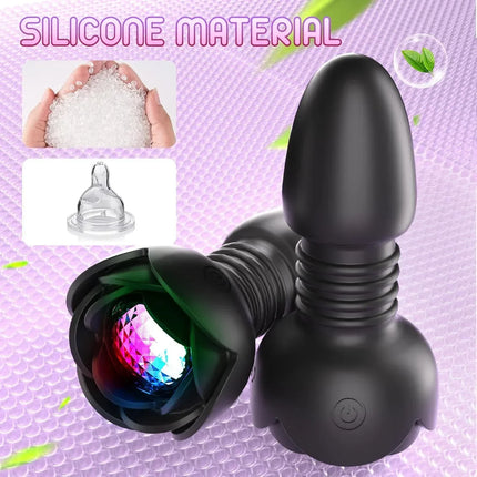 Wireless Remote Prostate Massager Female Vagina Masturbator Telescopic Anal Butt Plug Vibrator Adult Sex Toys for Women Men