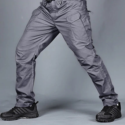 Quick Dry Outdoor Pants Multi Pockets Elastic Tactical Pant Waterproof Plus Size 6XL Casual Cargo Trousers Men Clothing