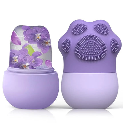 Silicone Ice Face Roller Facial Cube Roller Trays Beauty Lifting Massage Ball Contouring Treatment Skin Care Reduce Acne Tool