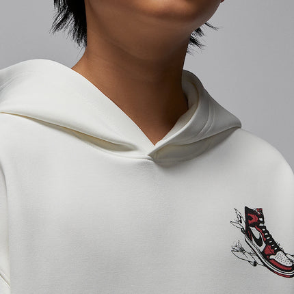 Nike genuine JORDAN children's shoulder down pullover hooded knitted sweatshirt IQ5323-133