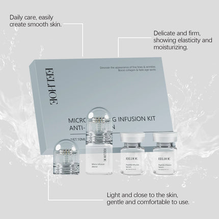 0.25mm Microneedle roller Facial Serum Kit Skincare Hydrating Cream Moisturizing Repairing Deep Hydration Lock Dry skin remedy