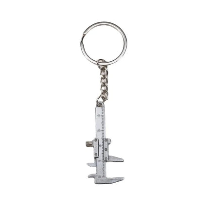 Fashion Creative Vernier Caliper Keychain For Man Woman Jewelry Accessories Christmas Gift Portable Gadget Model Tool Keychain