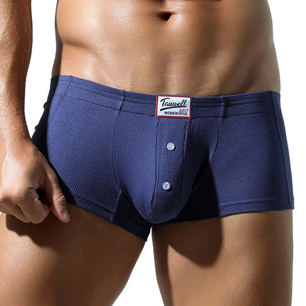 TAUWELL Mens Boxers 2024 New Underwear Breathable Boxer Shorts U Convex Pouch Sexy Underpants Low Waist Boxers for Man