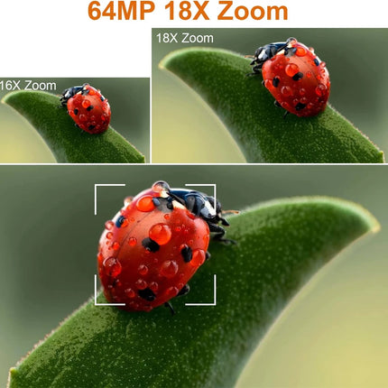 4K Professional Video Cameras for Photography 64MP Ultra HD 18X Digital Zoom Camcorders YouTube Live Streaming Vlog Recorder