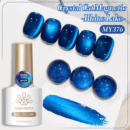 BORN PRETTY 10ml Pink Water Light Cat Magnetic Gel Polish Spaking Glitter UV LED Soak Off Gel Varnish Crystal DIY Manicure