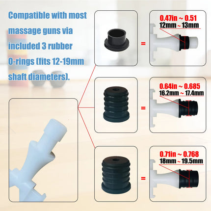 Men's vibrating masturbator Massage gun head soft silicone attachments Adult sexual products Male sex toy fascia gun for penis