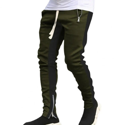 2026 New Men's Sports Pants with Side Zippers and Ankle Cuffs, Slim Fit Men's Pants, Fitness Sportswear, Hip-Hop Sportswear