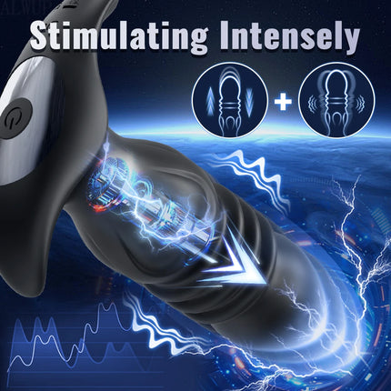 Anal Plug Vibrator Gay Massager Anal Toy Butt Plug Stimulator Masturbation Tools Penetration Anal Vagina Vibrator Men Women 18