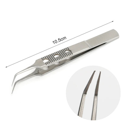 1 pc Eyelid Tweezers 10.5cm ophthalmic microsurgical instruments Ophthalmic forceps with hook platform