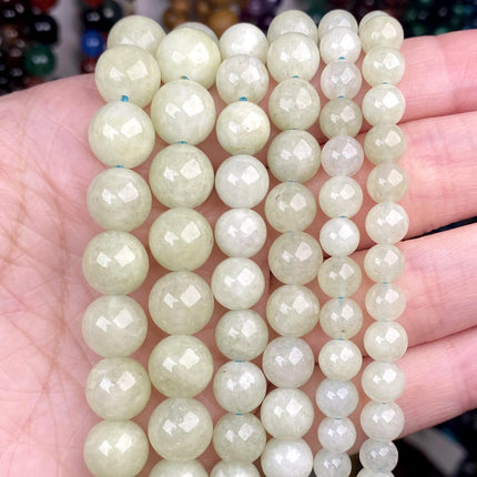 Natural Stone Beads Round Morganites Tourmalines Aquamarines Jades Quartzs Crystals Spacer For Jewelry Making DIY Bracelet