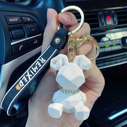 Cartoon Nordic Bunny Doll Keychain Fashion Punk Rabbit Keyring Wholesale